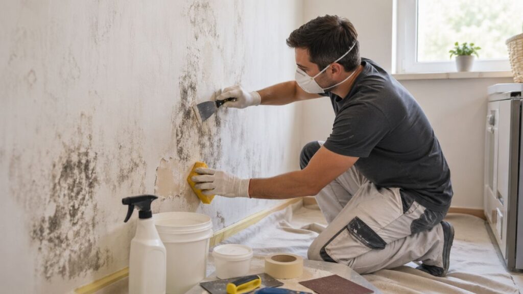 Aplicar pintura antimoho