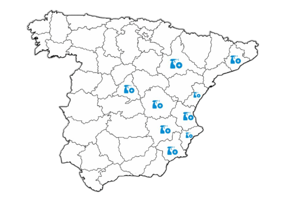 Mapa donde actuamos contra el moho